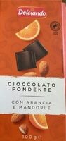 Cioccolato fondente con arancia e mandorle