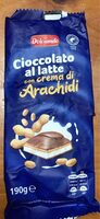 Cioccolato al latte con crema di arachidi