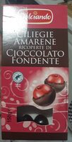 Ciliegie amarane ricoperte di cioccolato fondente