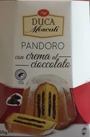Pandoro con crema al cioccolato