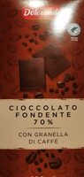 Cioccolato fondente con granella di caffè