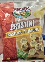 Crostini basilico e limone
