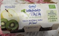 Viaggio d'Italia mela Golden con Kiwi