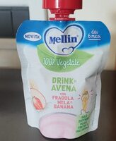 Drink di avena con fragola mela e banana