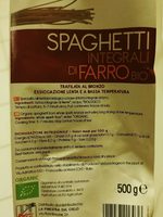 Spaghetti 100% Epeautre Complet 500G Grosse Bio