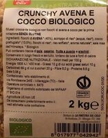 Crunchy Avena e Cocco Biologico