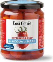 Datterino rosso in acqua di mare