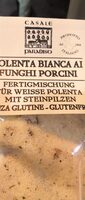 Polenta bianca si funghi porcini