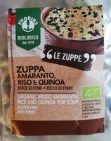 Zuppa amaranto riso e quinoa