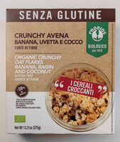 Organic Crunchy Oat Flakes - Banana, Raisin And Coconut