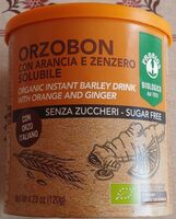 Orzobon con arancia e zenzero solubile