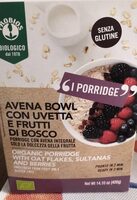 Avena bowl con uvetta e frutti di bosco