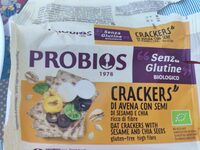Crackers di avena con semi sesamo e chia