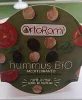 Hummus Bio Mediterraneo con pomodori secchi e olive