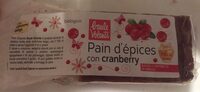 Pain d'épices aux Cranberry