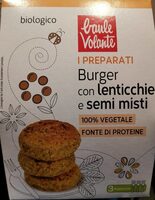 Burger con lenticchie e semi misti
