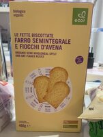 Fette biscottate farri semintegrale e fiocchi d’avena