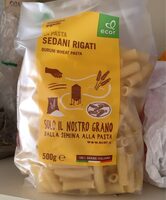 La pasta sedani rigati
