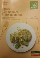 Burger con spinaci e mix quinoia