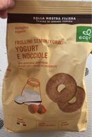 Frollini semintegrali yogurt e nocciole