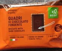 Quadri di cioccolato fondente