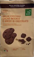 Frollini semintegrali cacao intenso e gocce di cioccolato