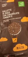 Gallette di mais con cioccolato fondente