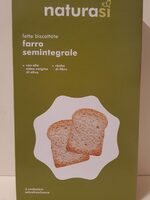 Fette biscottate farro seminintegrale