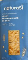Crackers semintegrali senza granelli di sale