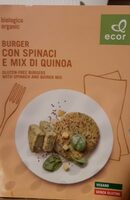 Burger con spinaci e mix di quinoa