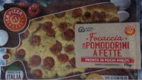 Focaccia con pomodorini a fette