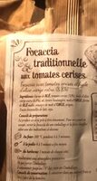 Focaccia traditionelle aux tomates cerises