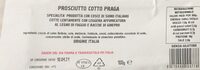 Prosciutto cotto praga