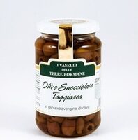 Olive snocciolate taggiasche in Olio extra vergine di oliva