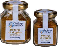Bottarga di muggine grattugiata in vaso da