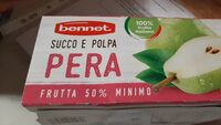 Secondo e polpa di pera