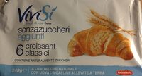 6 Croissant classici senza zuccheri aggiunti