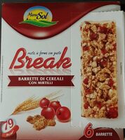 Break barrette di cereali con mirtilli