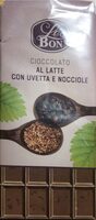 Cioccolato al latte con uvetta e noccioline