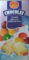 Cioccolato bianco con confetti di cacao