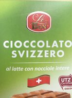 Cioccolato svizzero latte nocciole intere
