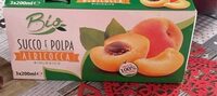Bio succo e polpa di albicocca