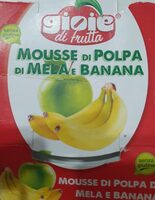 Mousse di polpa di mela e banana