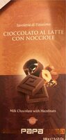 Cioccolato al latte con nocciole