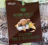 Colomba pere e cioccolato