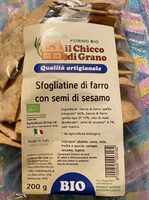 Sfogliatine di farro con semi di sesamo