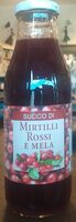 Succo di Mirtilli Rossi e Mela