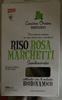 Riso semilavorato rosa marchetti