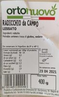 Radicchio da campo lessato