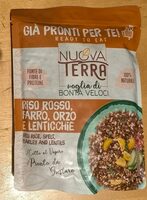 Riso rosso farro orzo e lenticchie